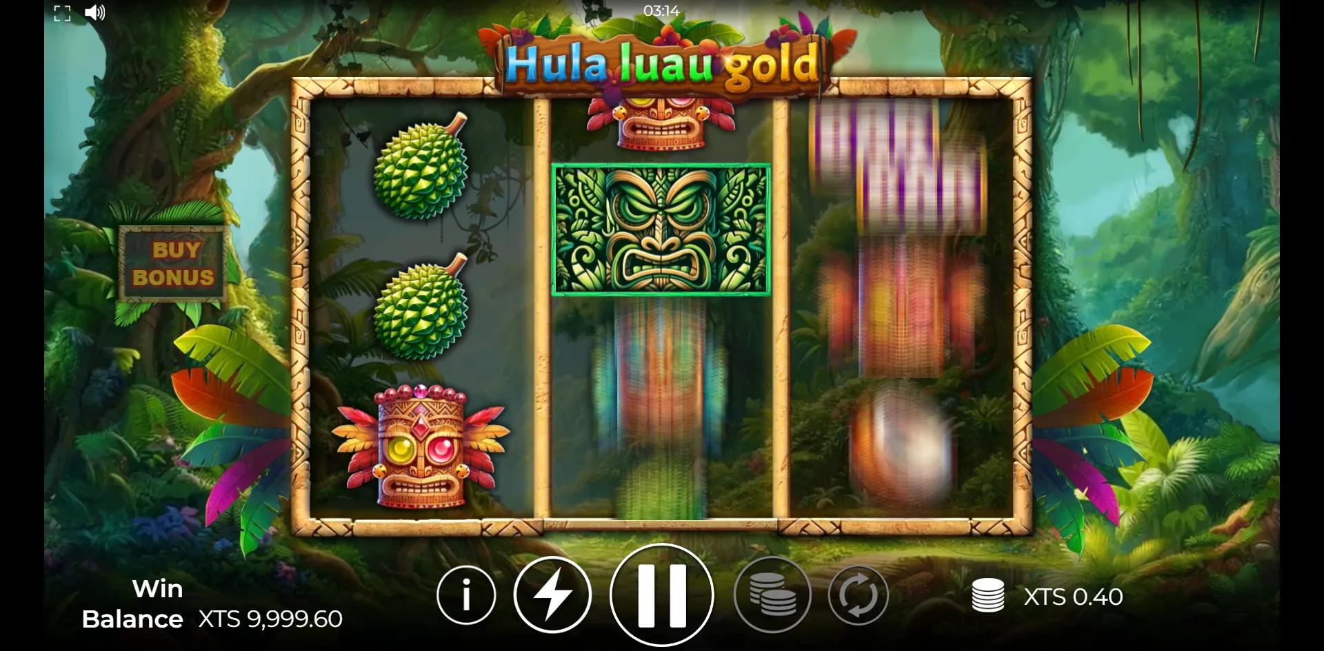 Hula Luau Gold slot gameplay screenshot