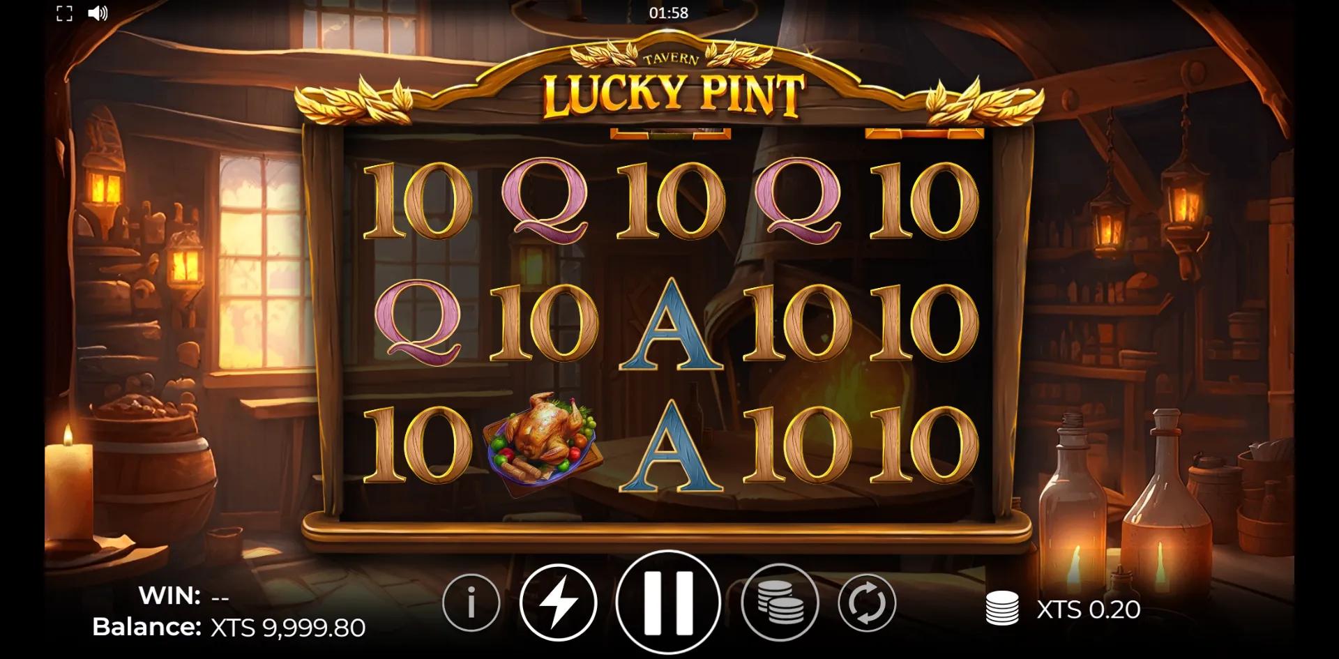 Lucky Pint slot gameplay screenshot