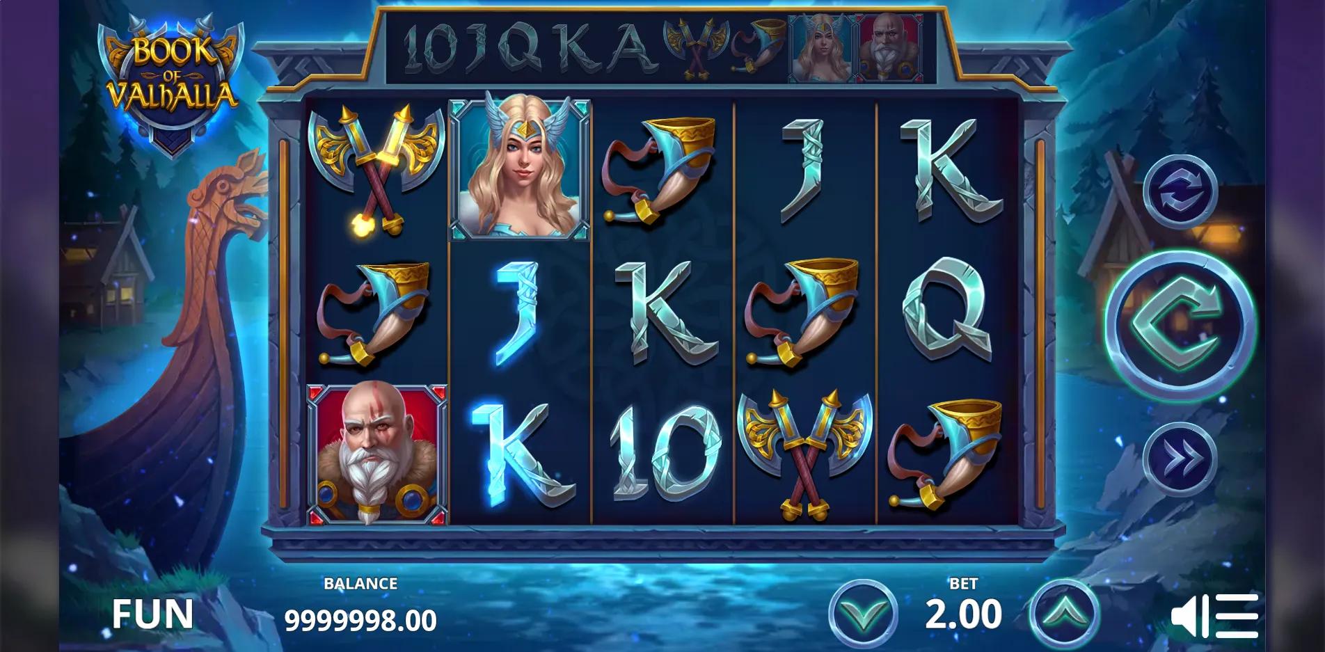 Book of Valhalla slot gameplay screenshot