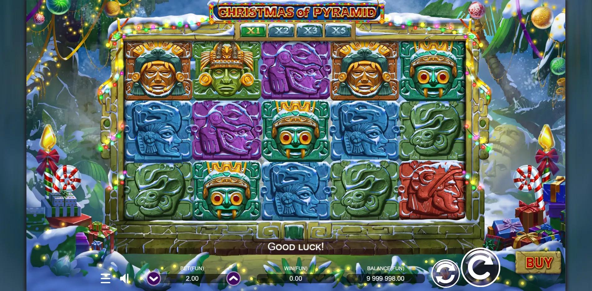 Christmas Of Pyramid slot gameplay screenshot
