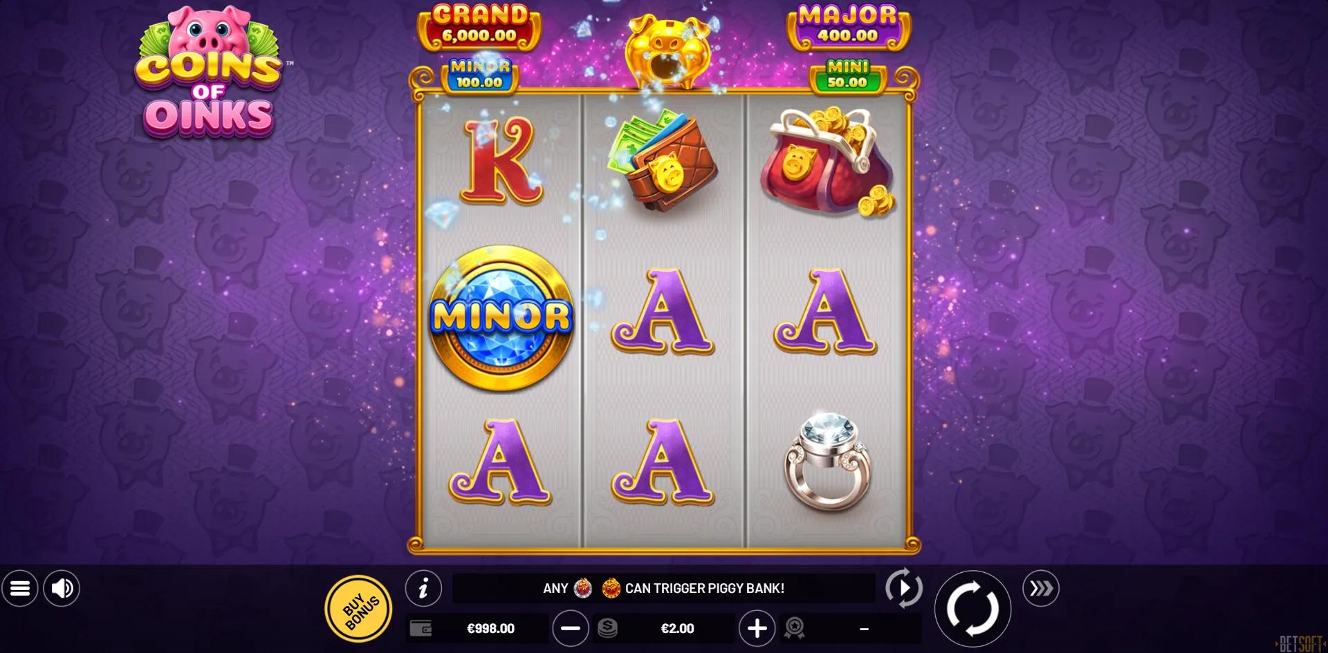 Coins of Oinks slot gameplay screenshot