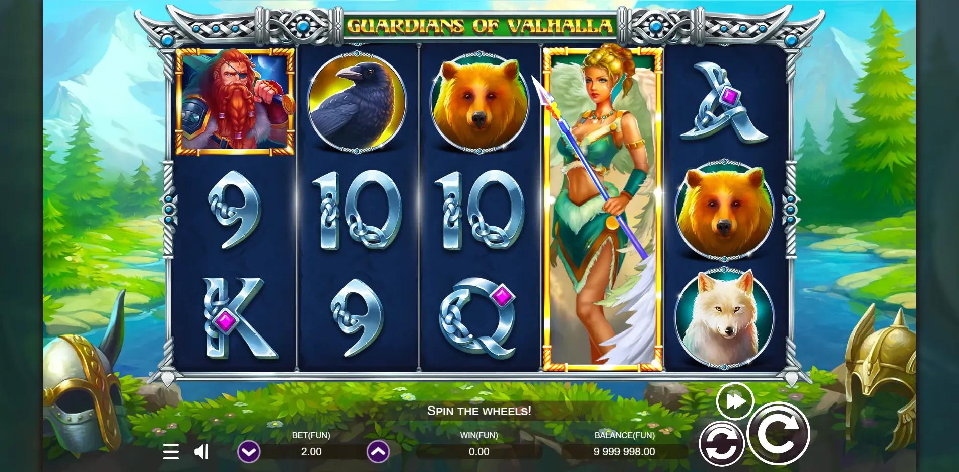 Guardians Of Valhalla slot gameplay screenshot