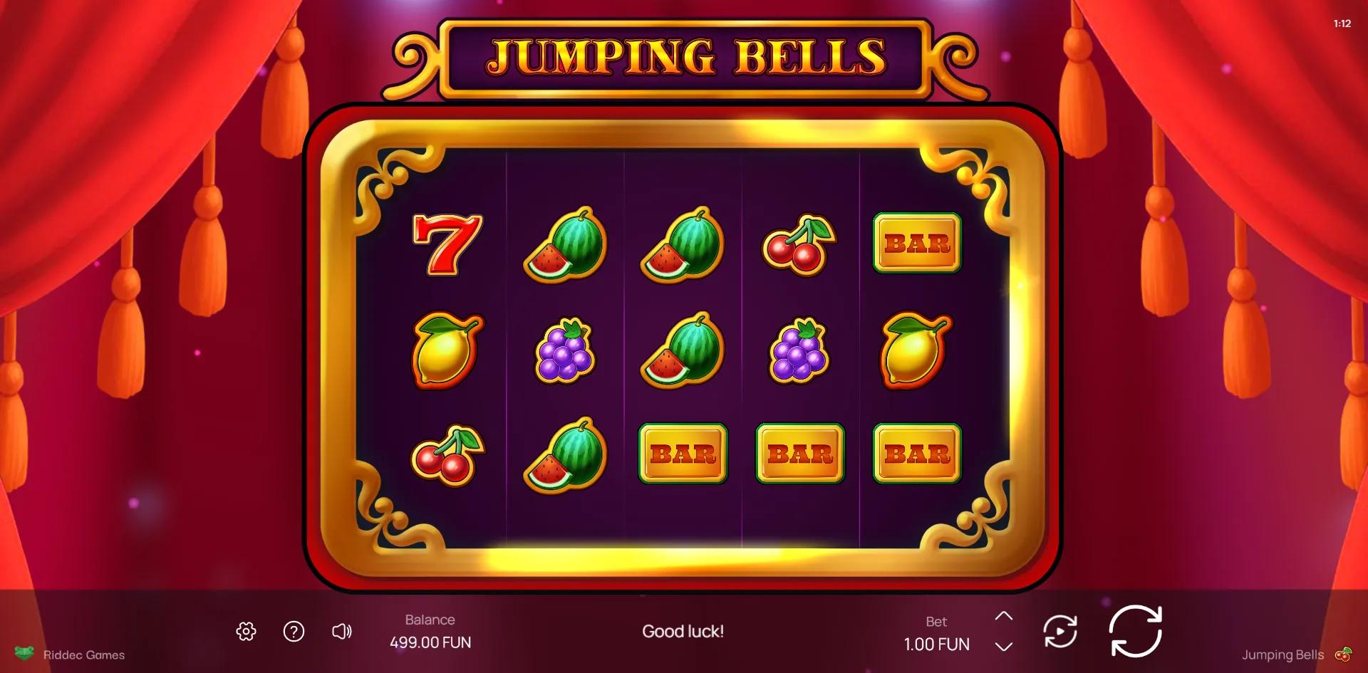 Jumping Bells slot gameplay screenshot