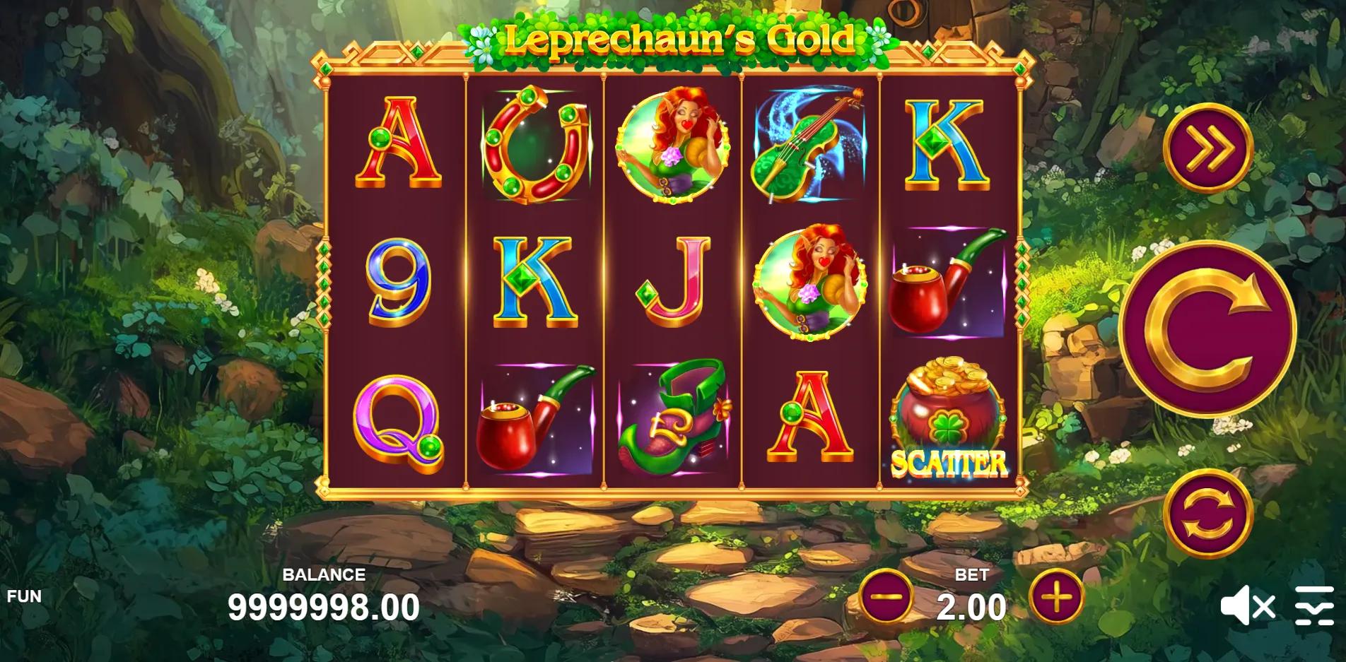 Leprechaun's Gold slot gameplay screenshot