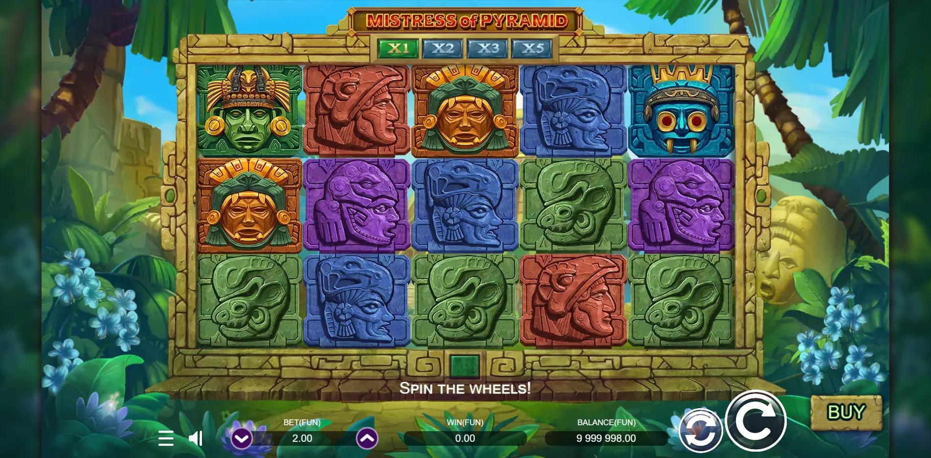 Mistress Of Pyramid slot gameplay screenshot