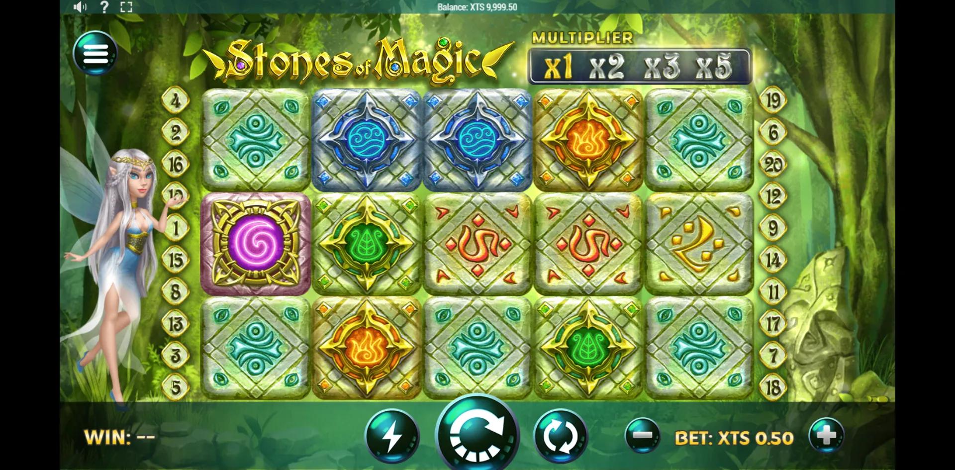 Stones of Magic slot gameplay screenshot