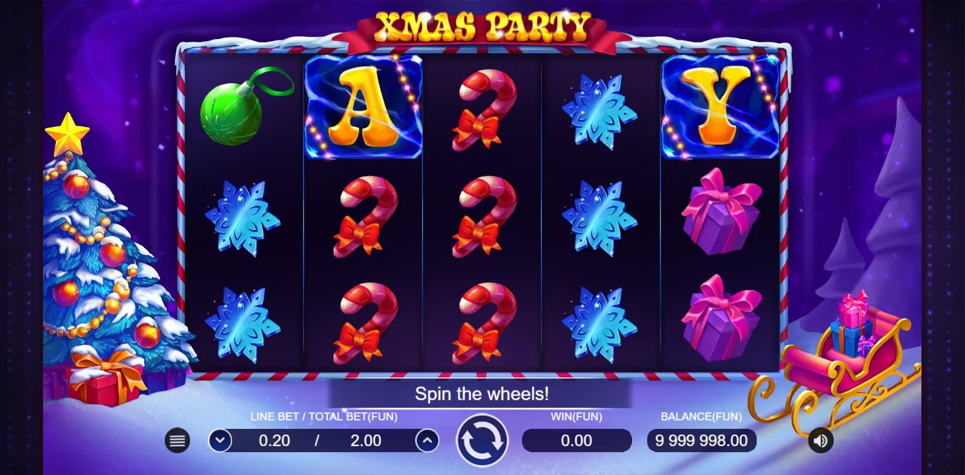 Xmas Party slot gameplay screenshot